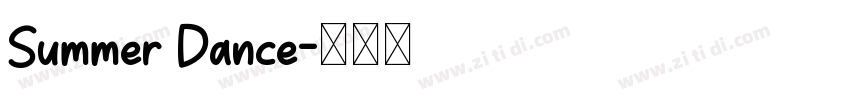 Summer Dance字体转换